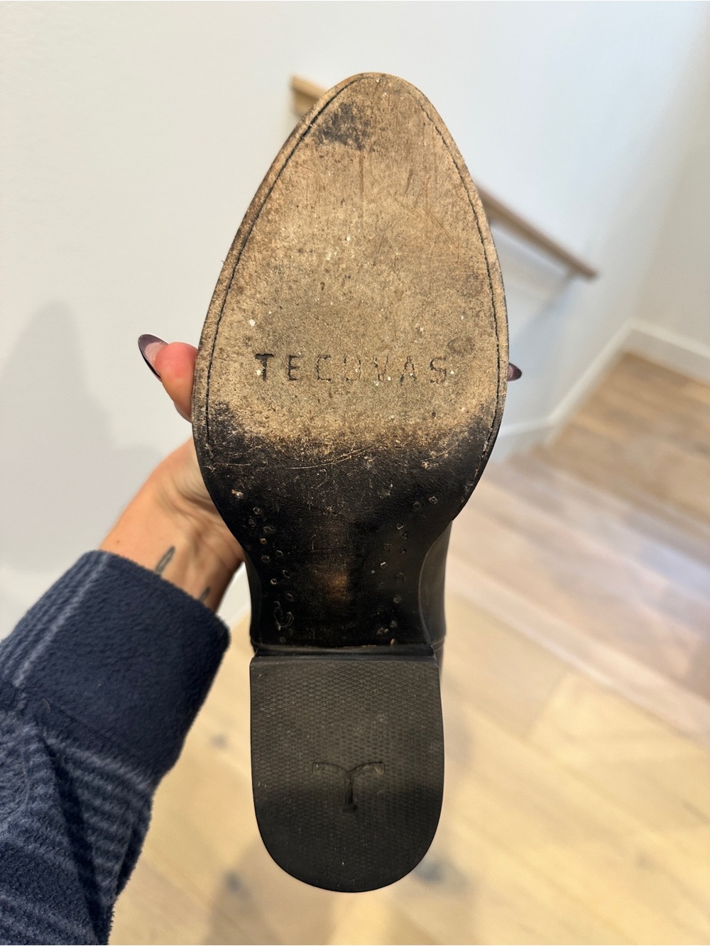Tecovas Black Western Cowboy Boots - Normal Height - Picture 10 of 10